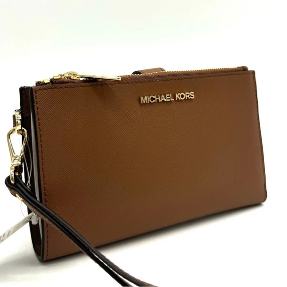 Michael Kors Large Double Zip Wallet Wristlet Luggage - Picture 1 of 9